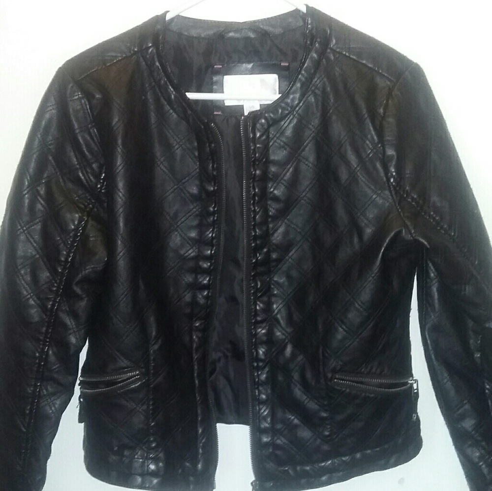 Xhilaration Black Leather Jacket